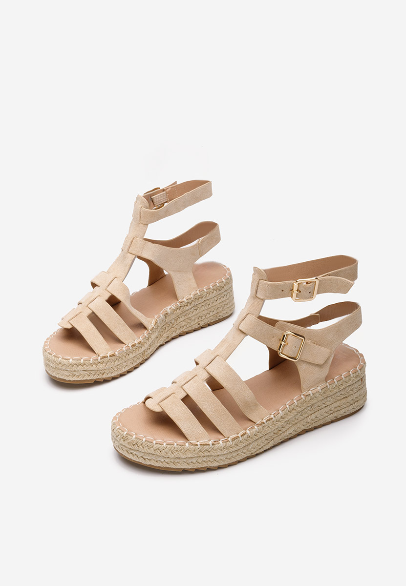 Sandale tip espadrile Sanjana bej