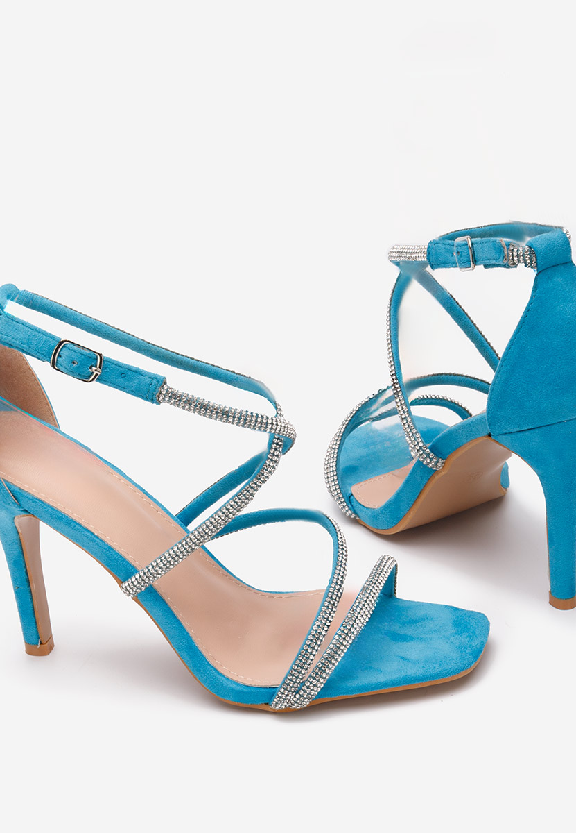 Sandale dama elegante Aleena albastre