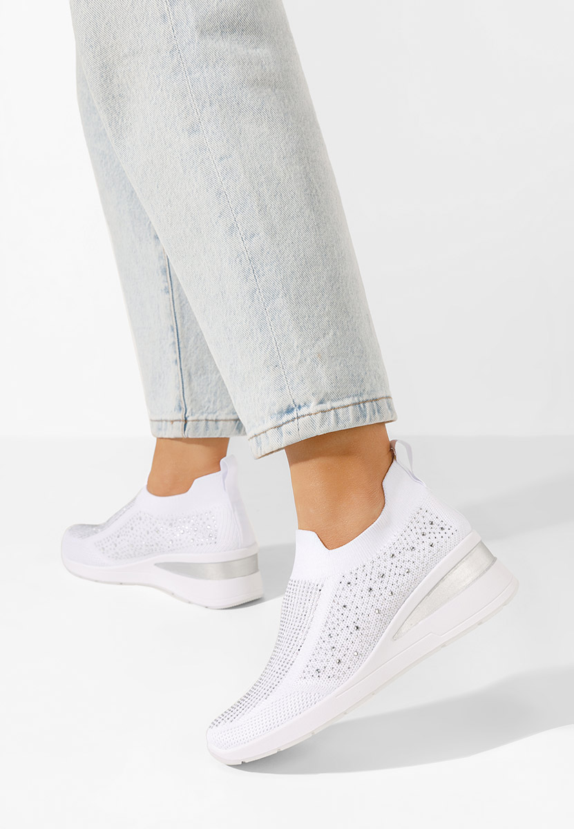 Tenisi dama Slip-On Amelie albi