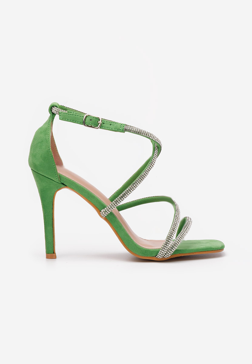 Sandale dama elegante Aleena verzi