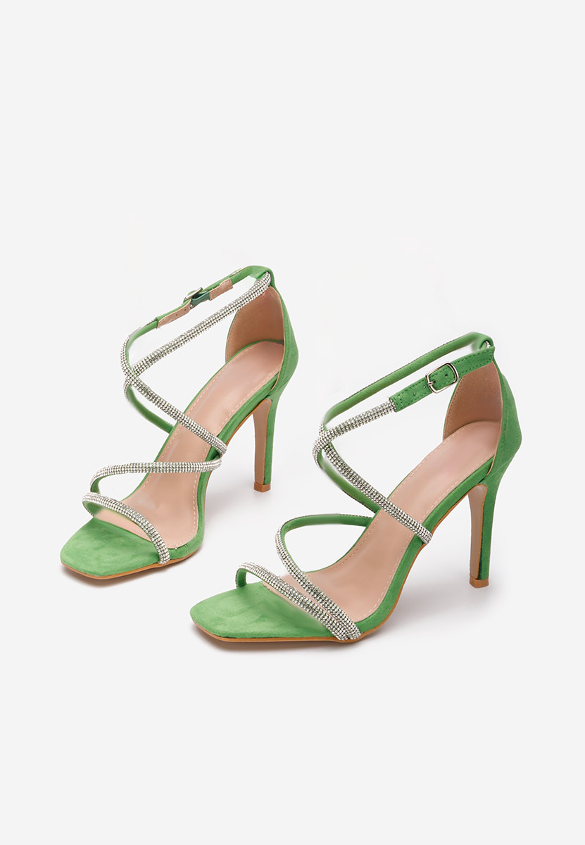 Sandale dama elegante Aleena verzi