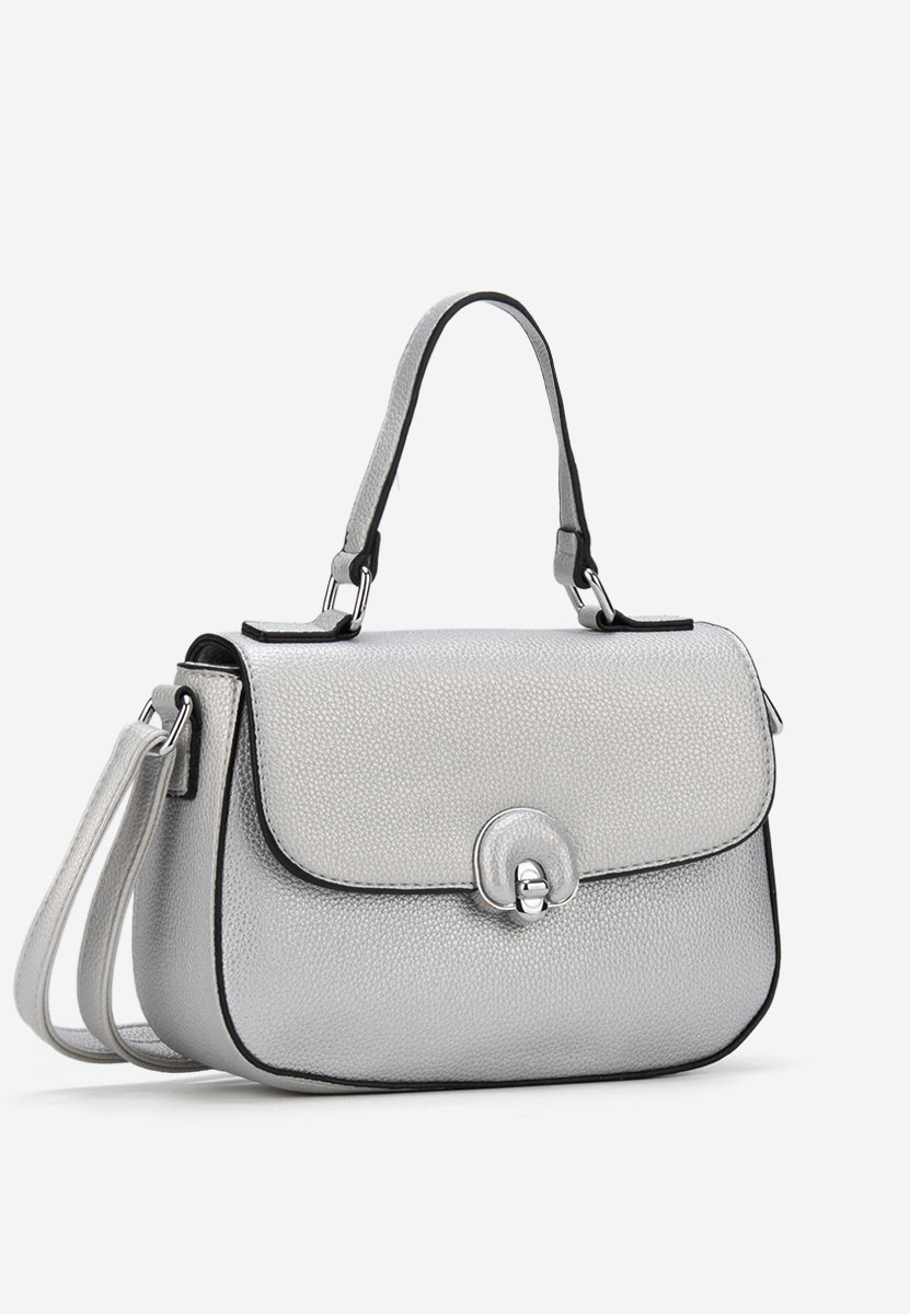 Geanta Crossbody Brenna argintie