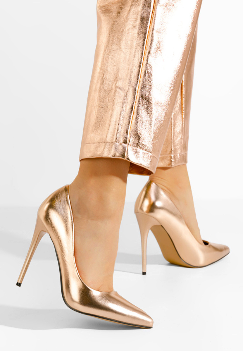 Pantofi stiletto Zahara champagne