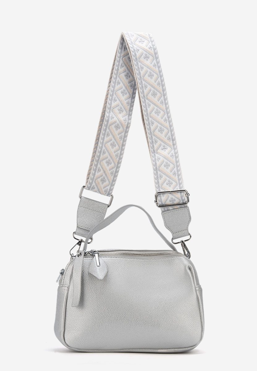 Geanta Crossbody Ryanna argintie