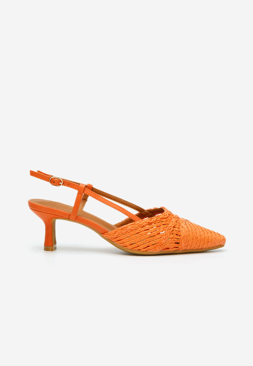 Pantofi slingback Veratia portocalii