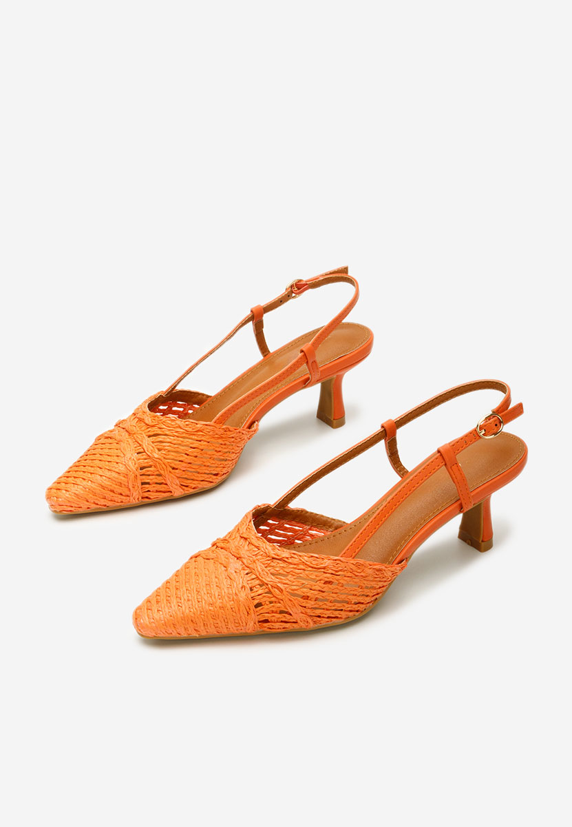 Pantofi slingback Veratia portocalii