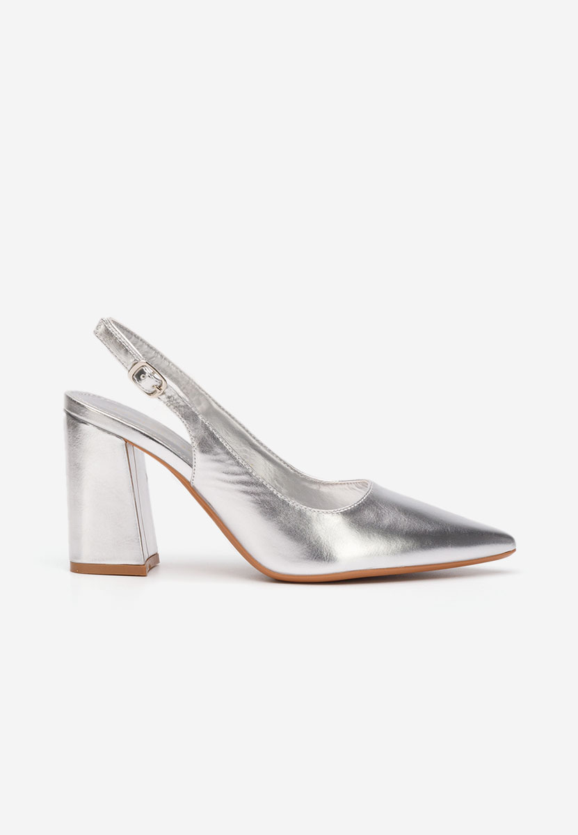 Pantofi dama eleganti Omria argintii