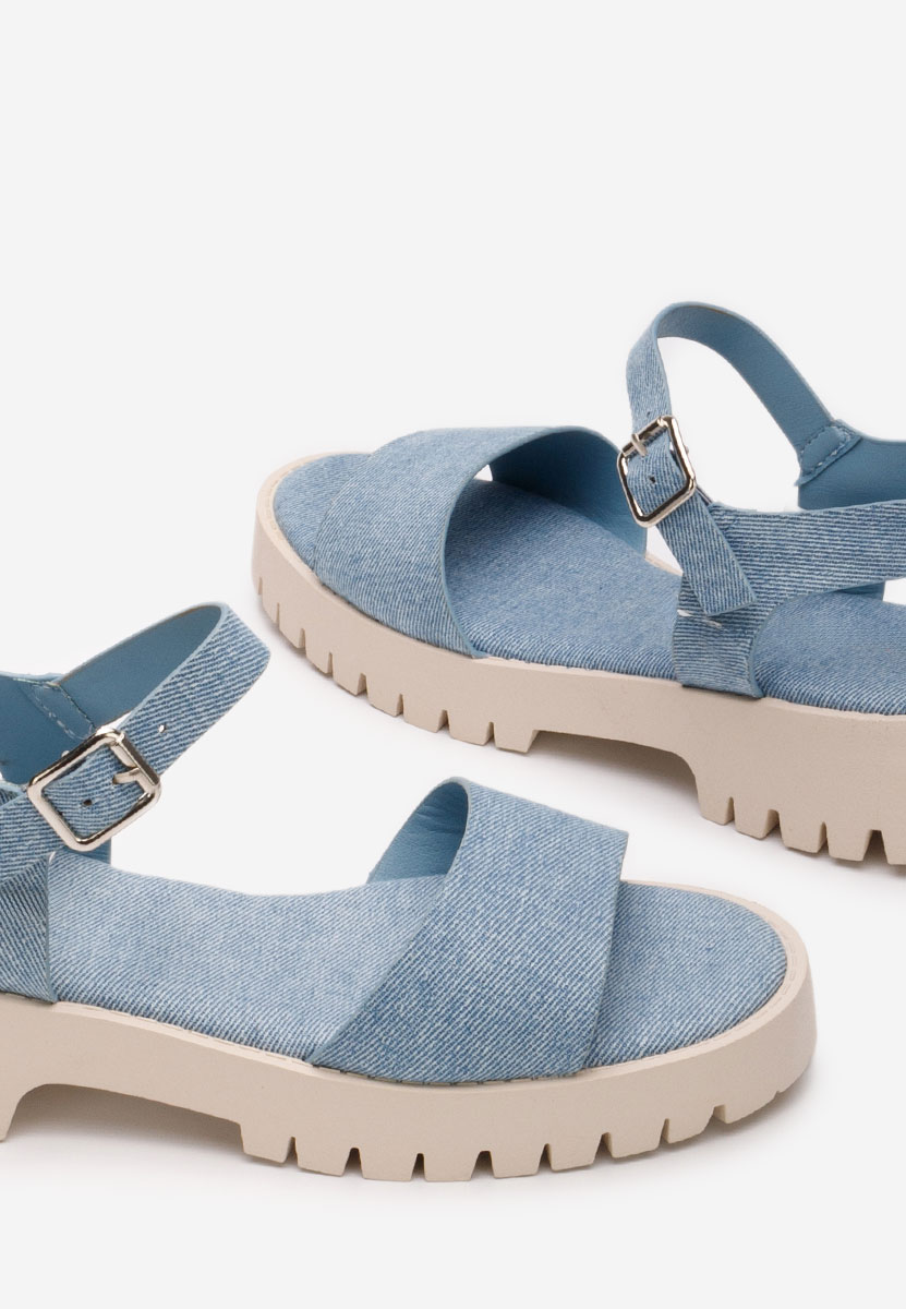 Sandale fara toc Subtea denim