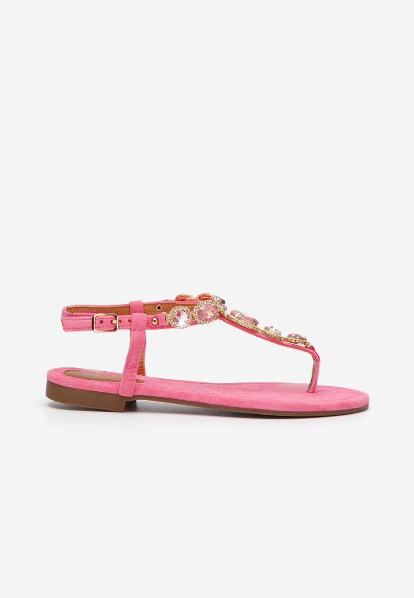 Sandale fara toc Austea fucsia
