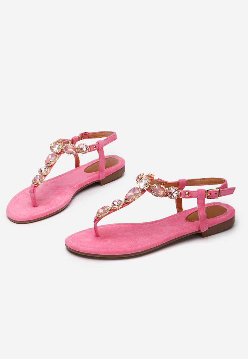 Sandale fara toc Austea fucsia