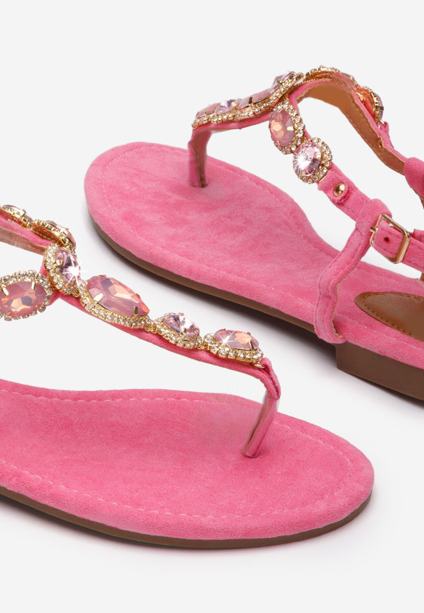 Sandale fara toc Austea fucsia