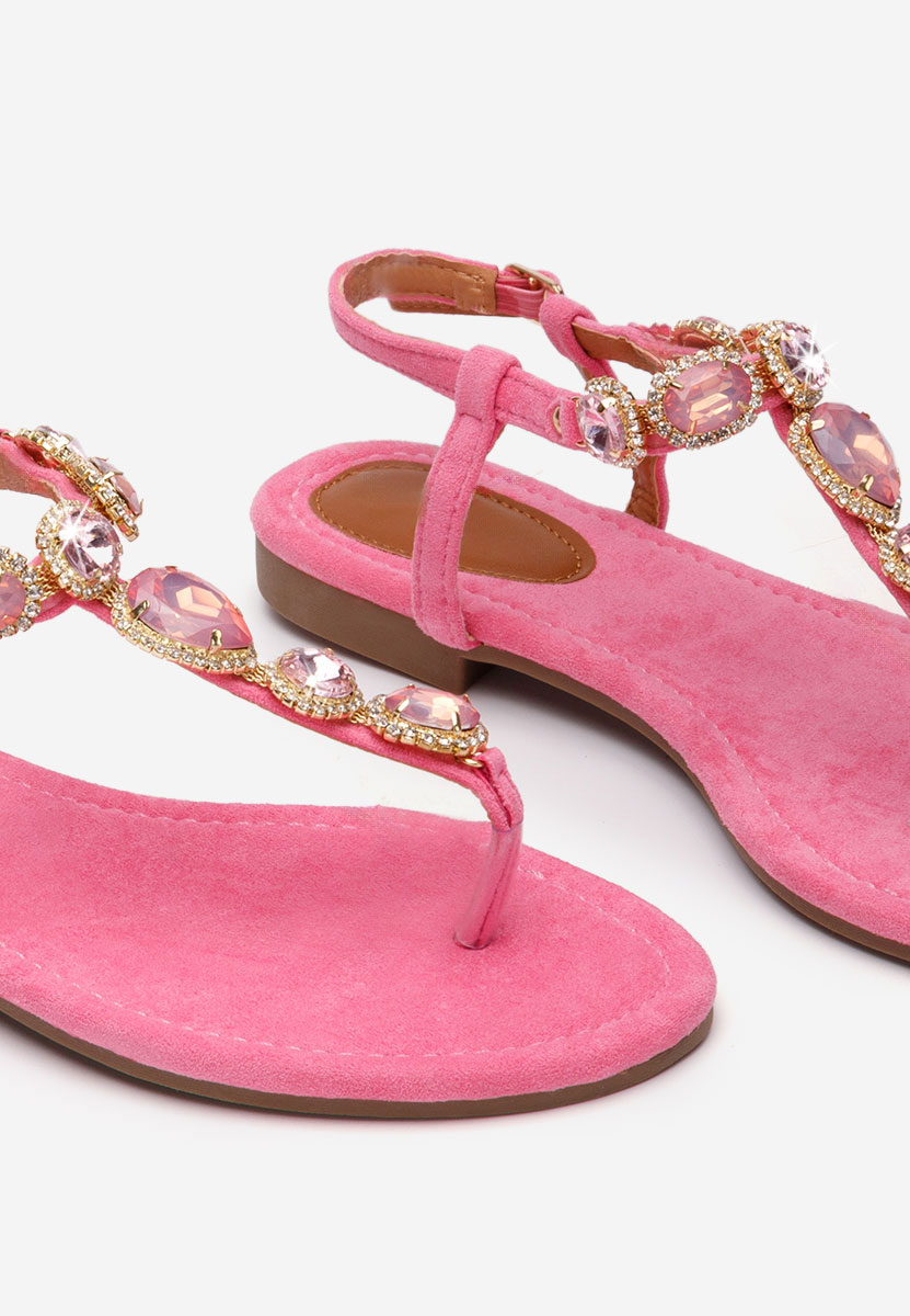 Sandale fara toc Austea fucsia