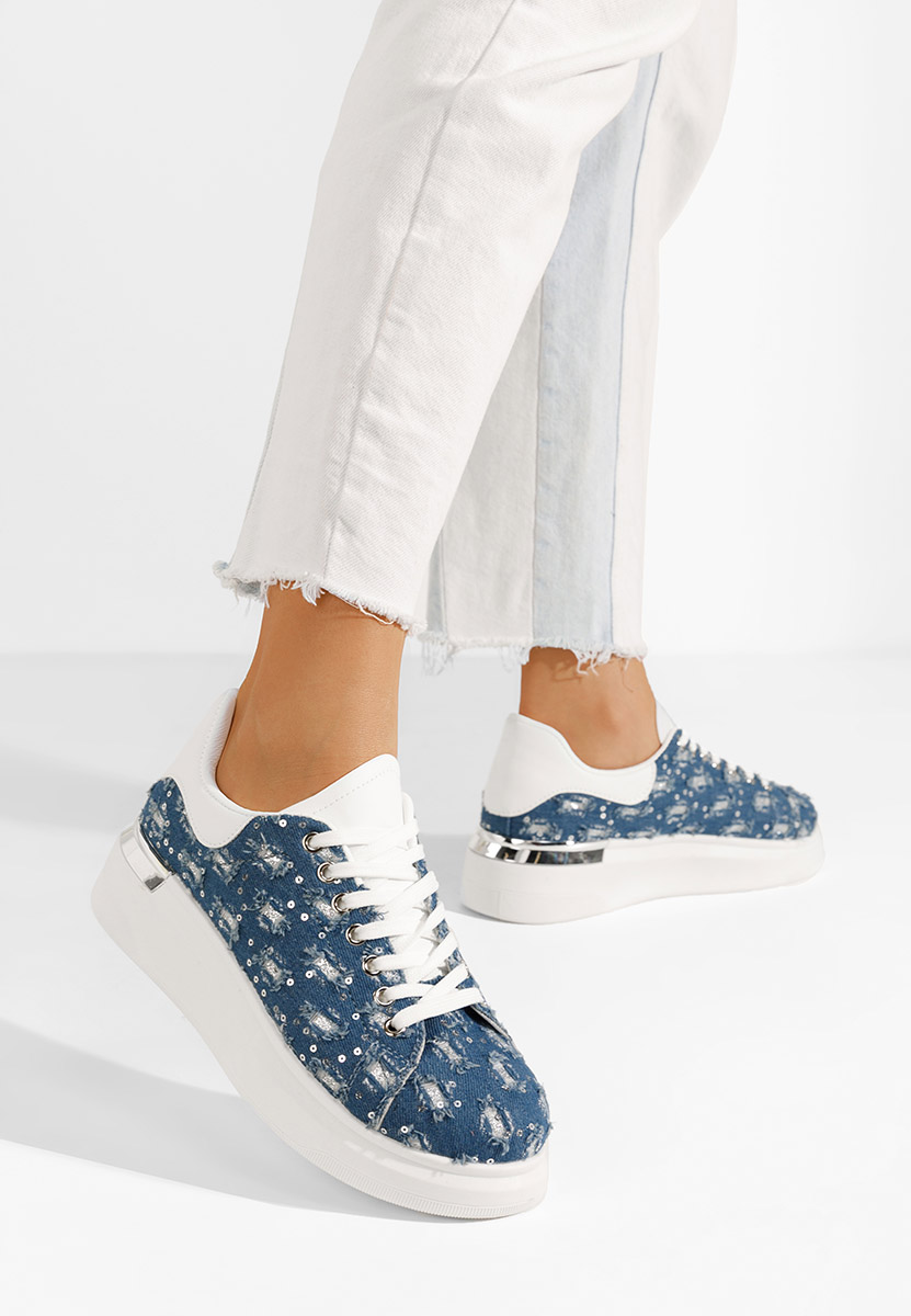Sneakers cu platformă Tanida denim