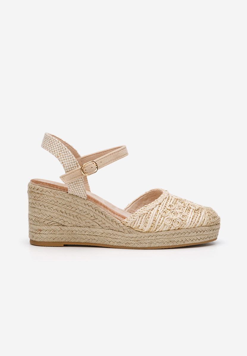 Sandale tip espadrile Flasia bej