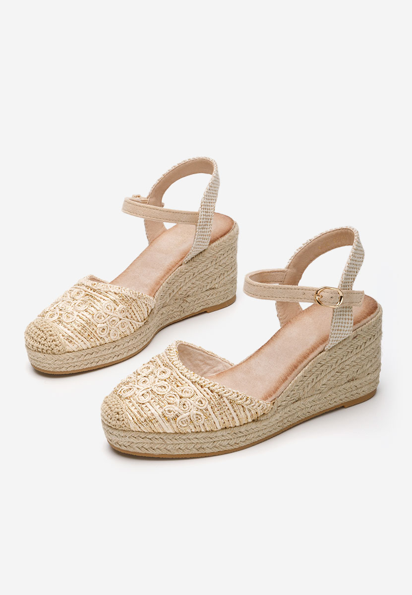 Sandale tip espadrile Flasia bej