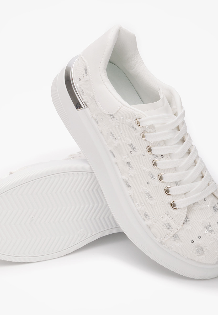 Sneakers cu platformă Tanida albi