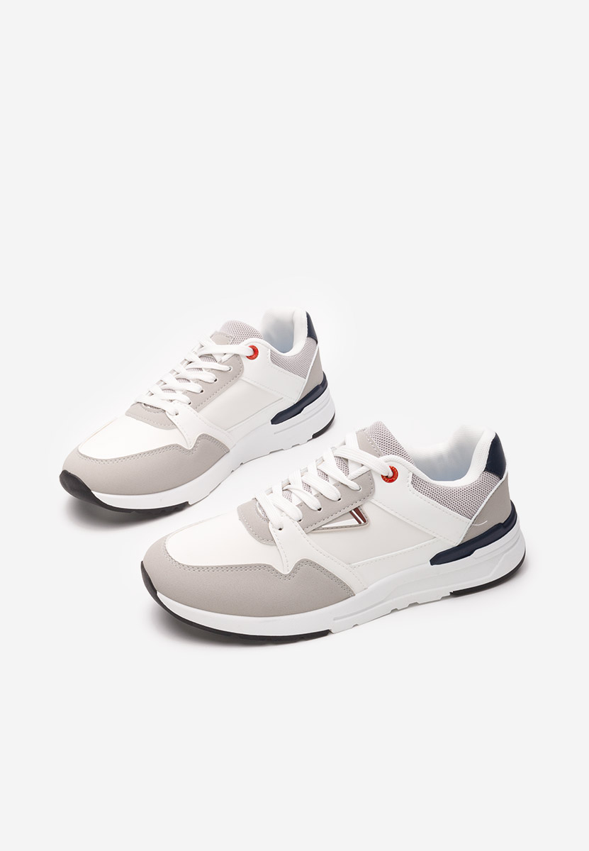 Sneakers barbati Paultis albi