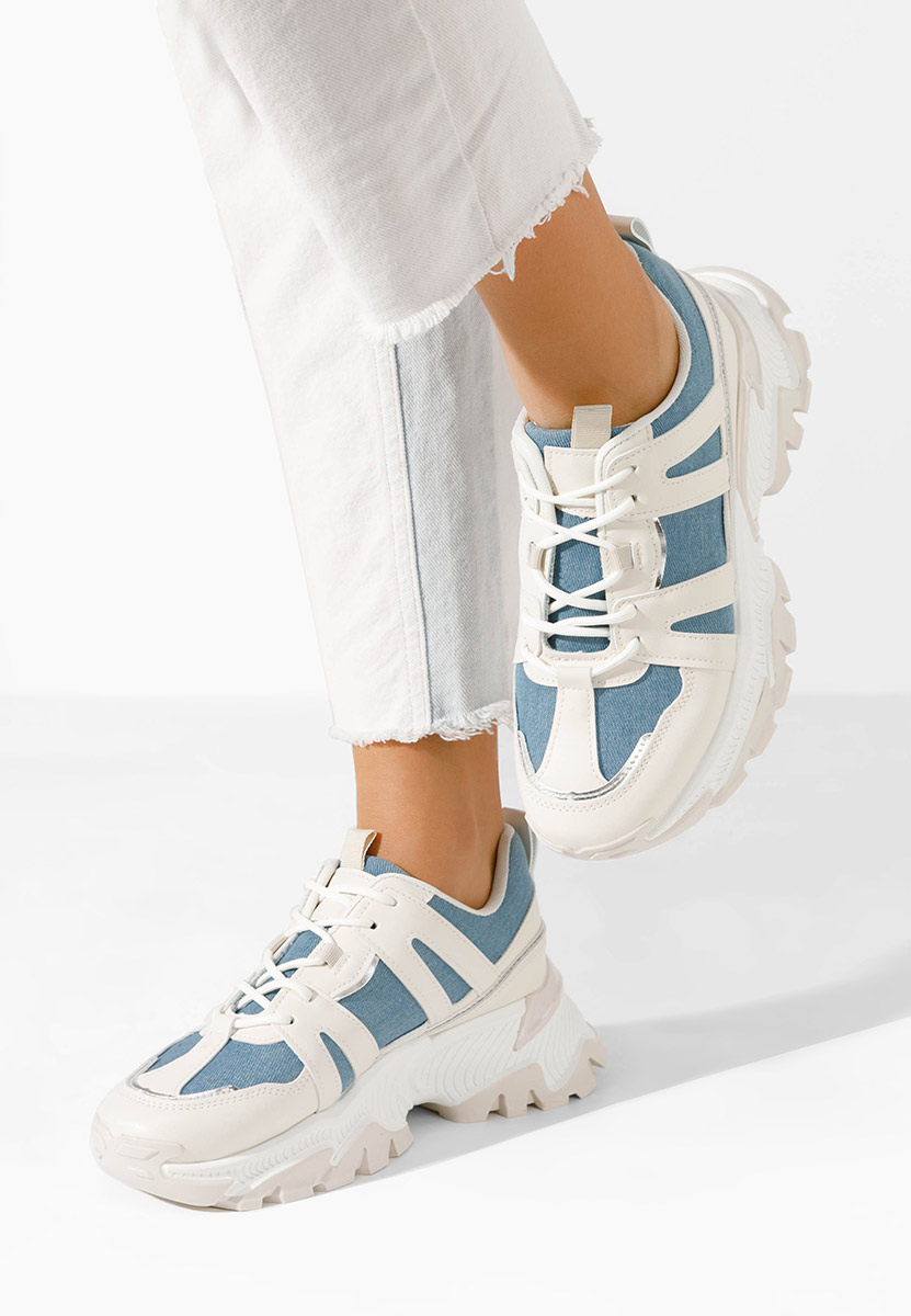 Sneakers dama cu platforma Alonna albastri