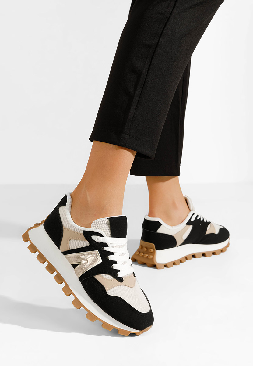 Sneakers cu platformă Evalina negri