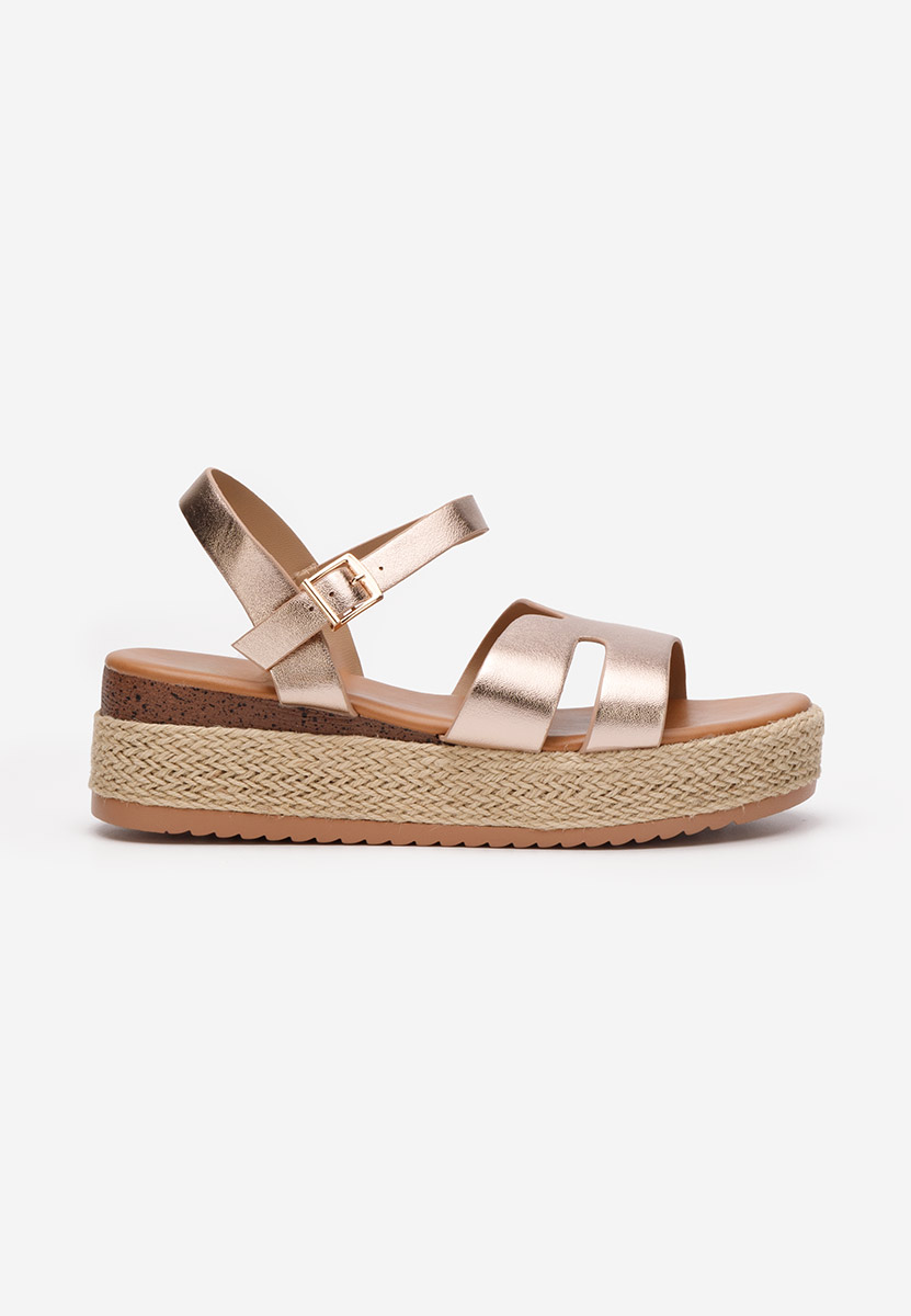 Sandale tip espadrile Rumia champagne