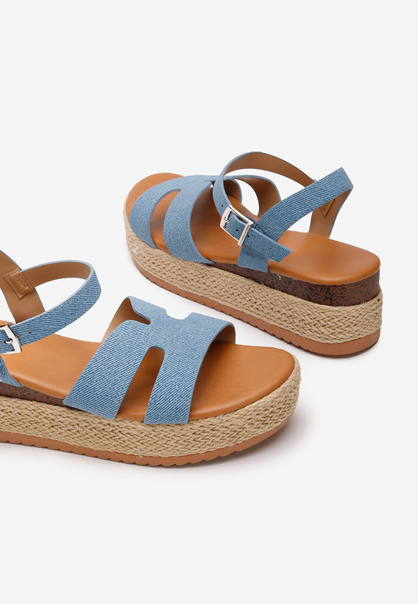 Sandale tip espadrile Rumia denim