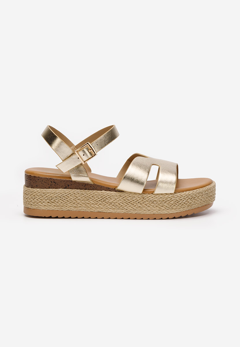 Sandale tip espadrile Rumia aurii