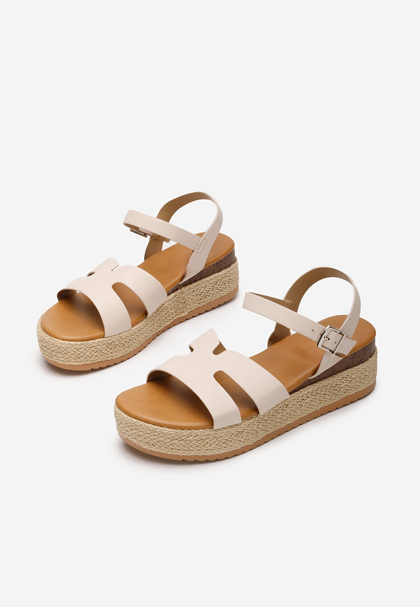 Sandale tip espadrile Rumia bej