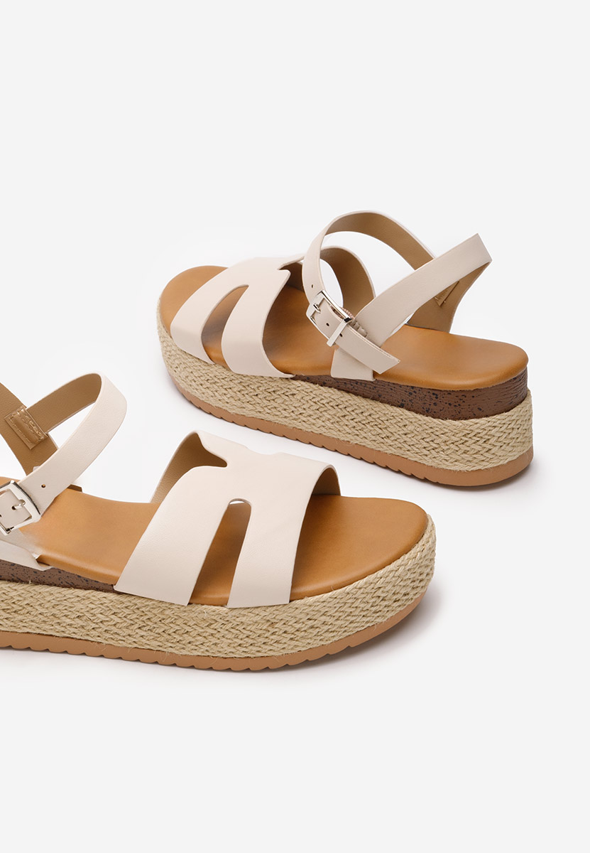 Sandale tip espadrile Rumia bej