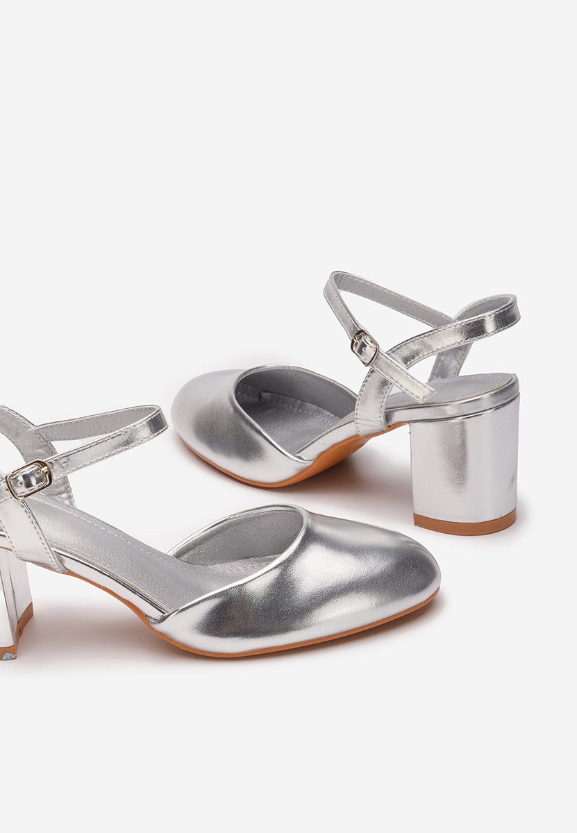 Pantofi slingback Asmita V2 argintii