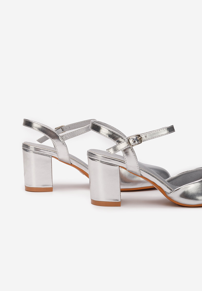 Pantofi slingback Asmita V2 argintii