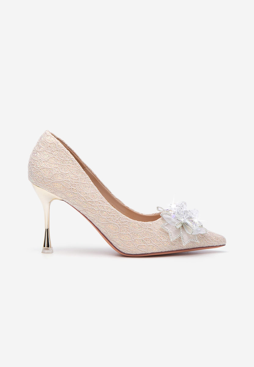 Pantofi stiletto Calina aurii