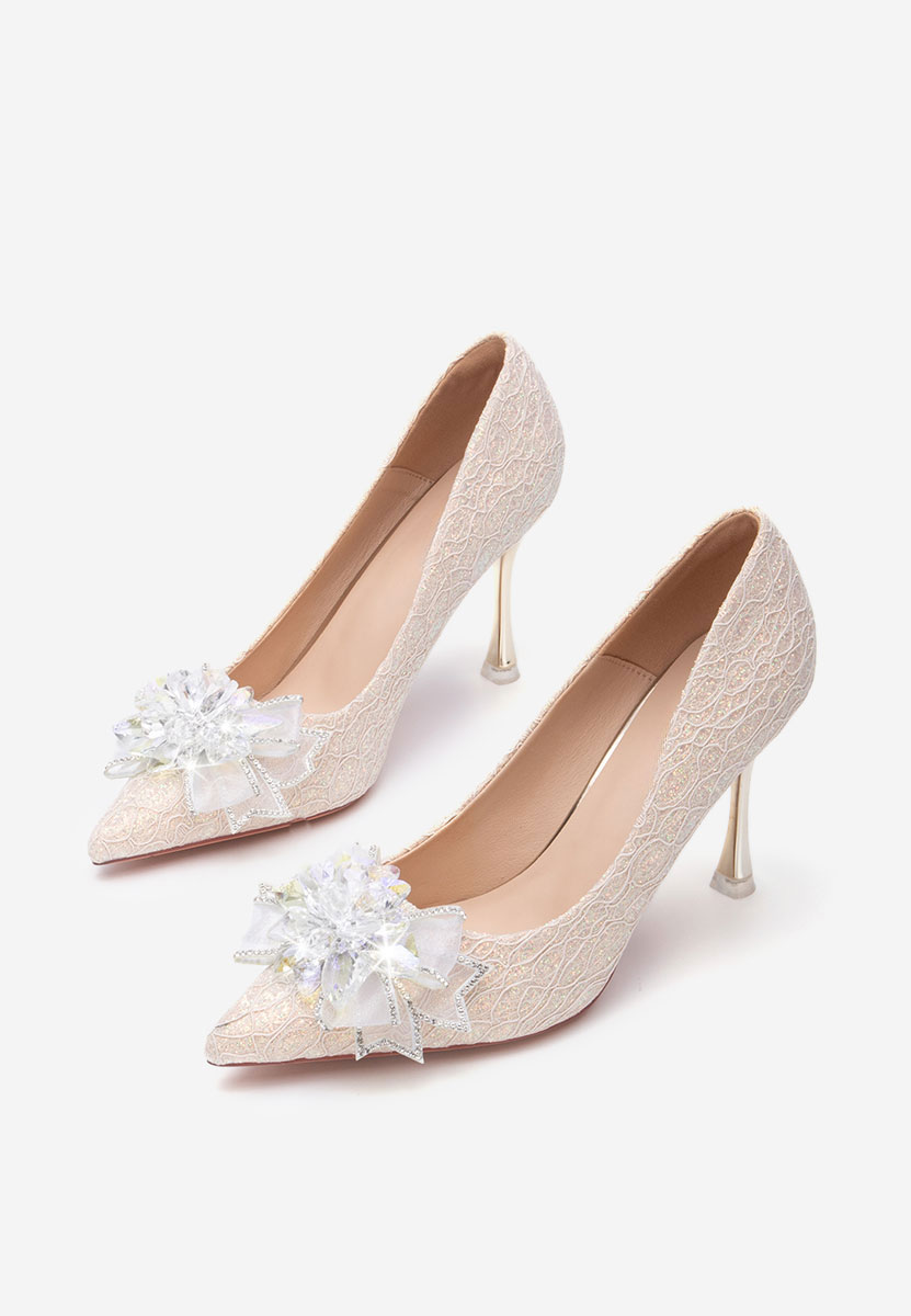 Pantofi stiletto Calina aurii