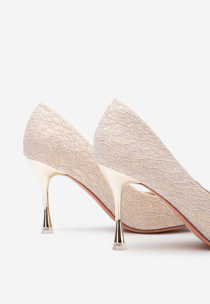 Pantofi stiletto Calina aurii