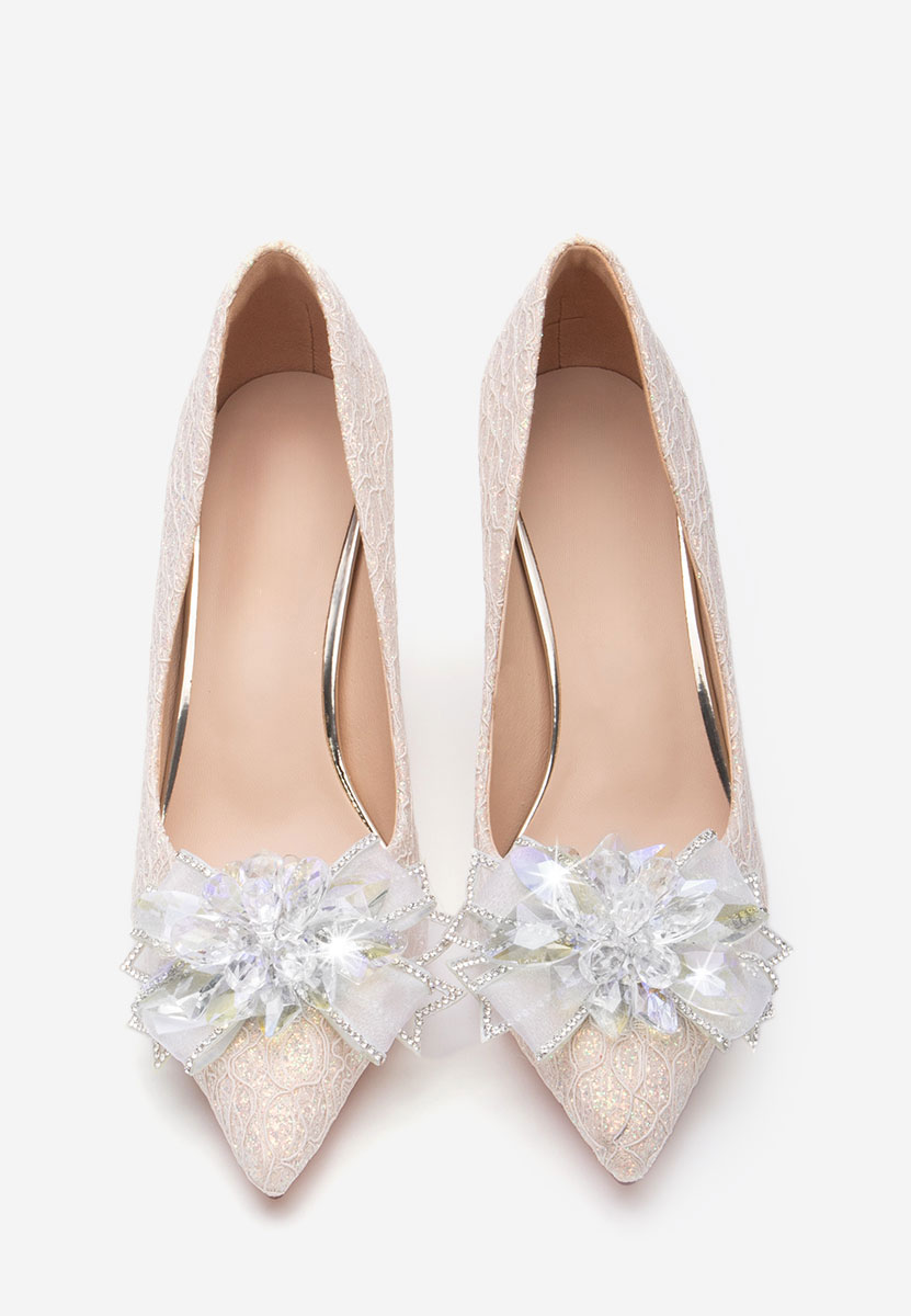 Pantofi stiletto Calina aurii
