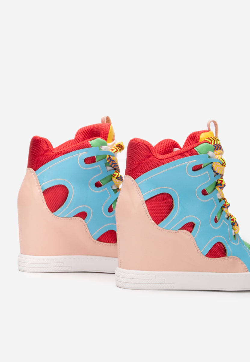 Sneakers dama cu platforma Jessy multicolori