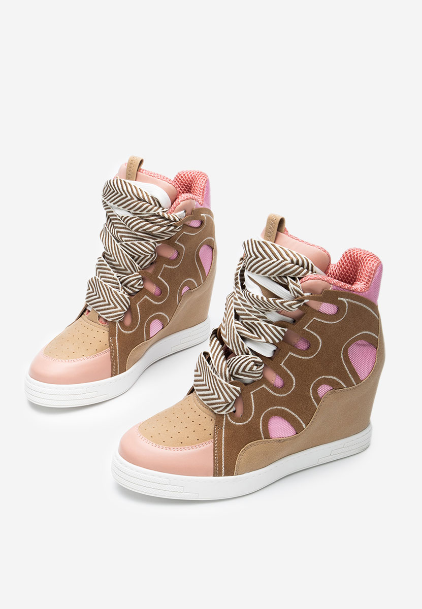 Sneakers dama cu platforma Jessy roz