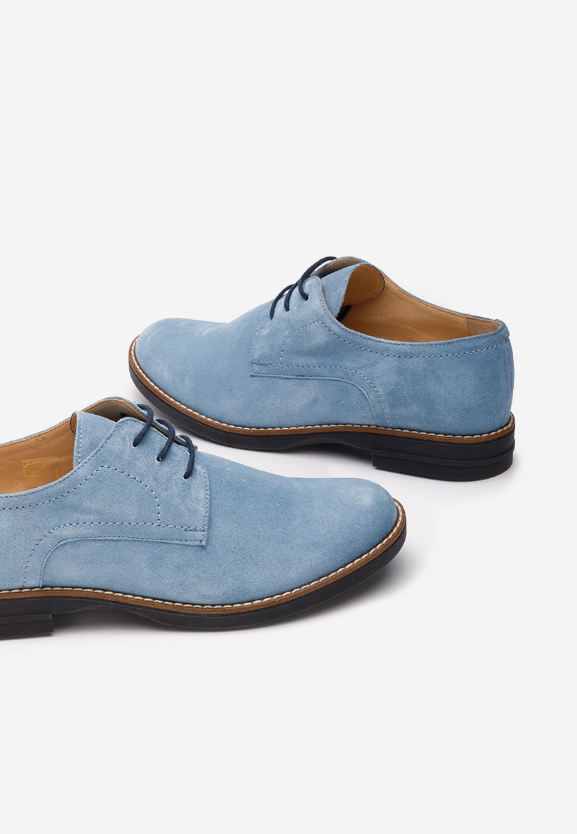 Pantofi derby piele Otivera V3 bleu