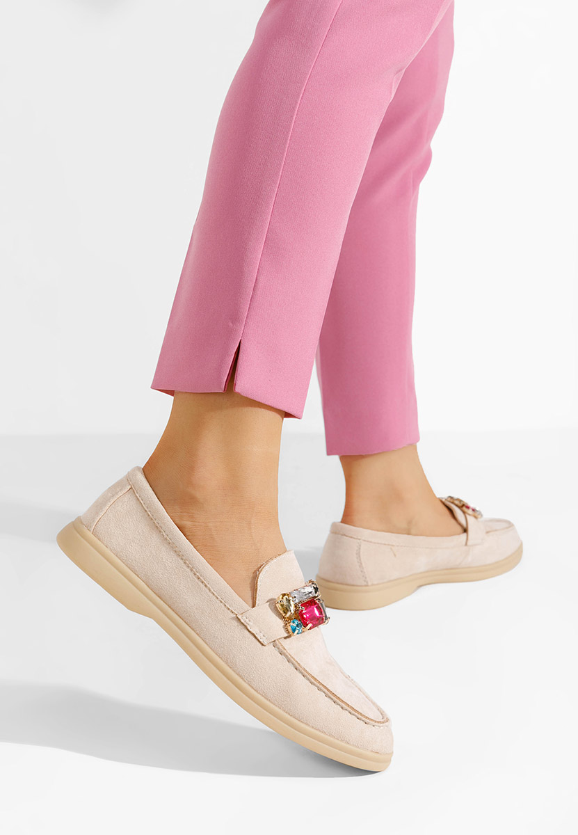 Mocasini dama eleganti Maceira V9 bej