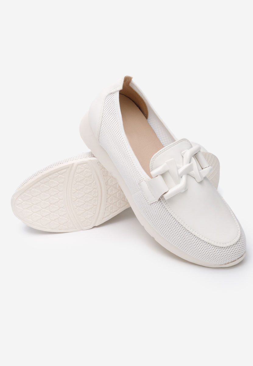 Pantofi casual damă Clericia albi