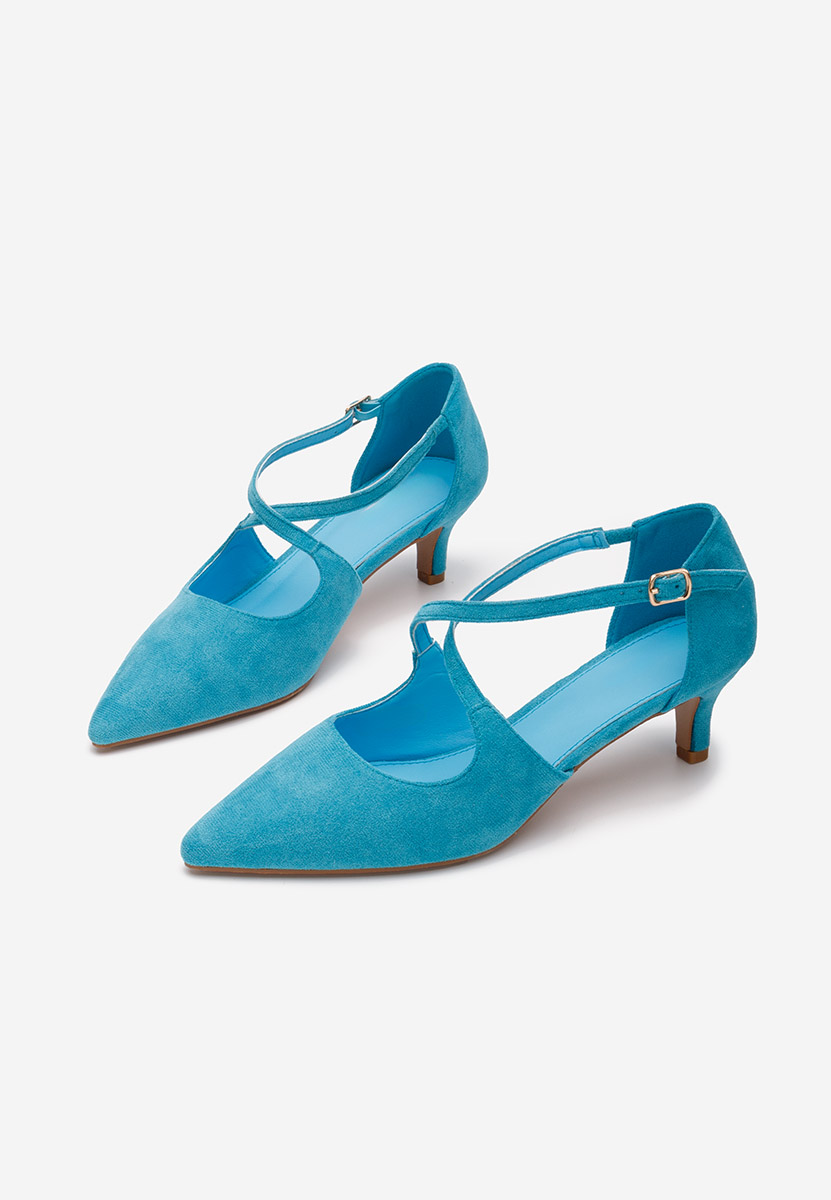 Pantofi cu toc subtire Fistra V2 bleu