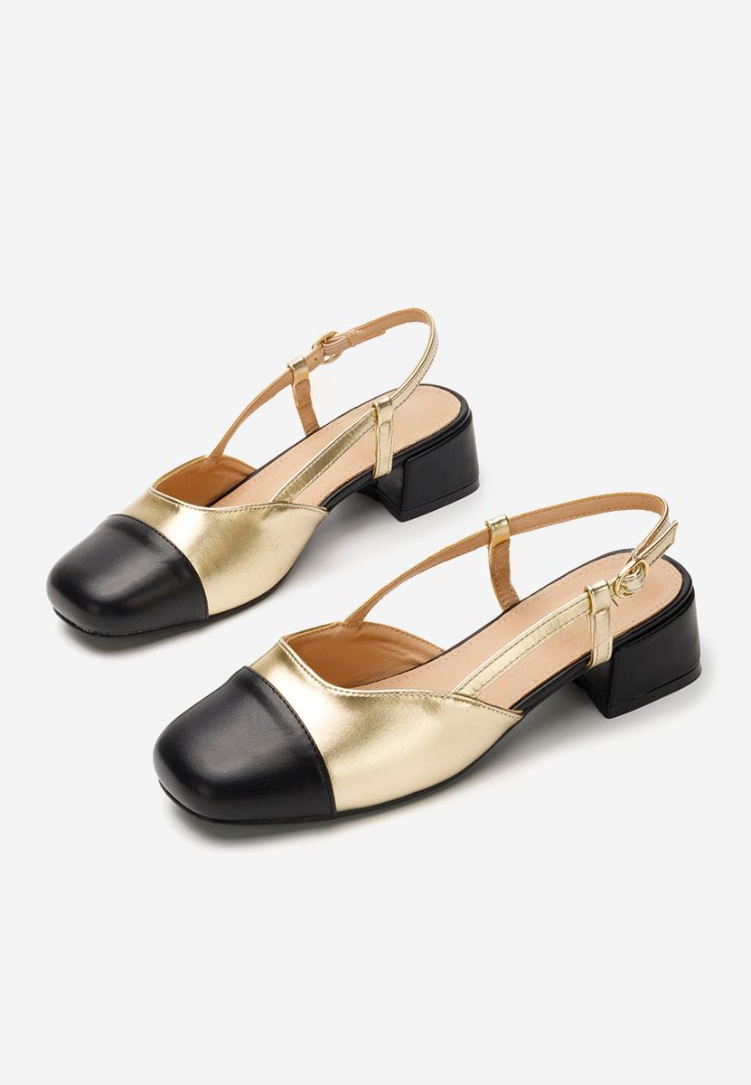 Pantofi slingback Arika aurii