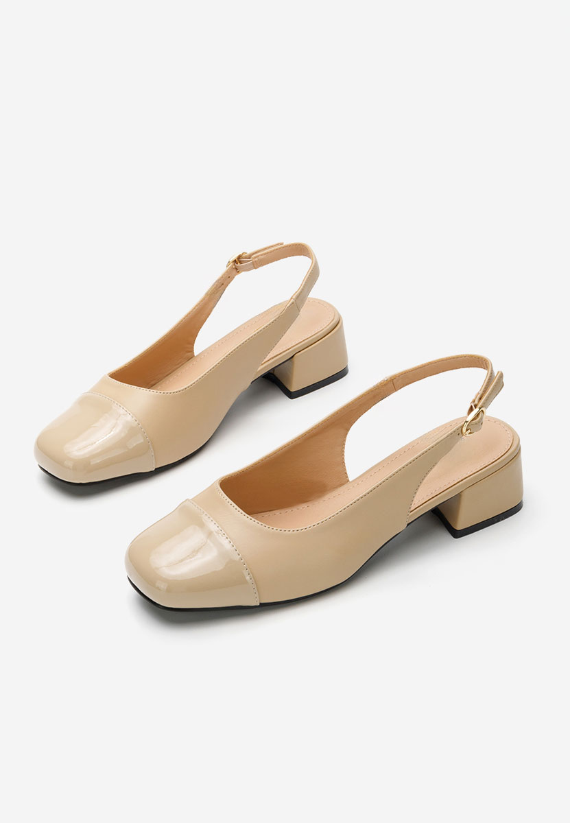 Pantofi slingback Charissa kaki