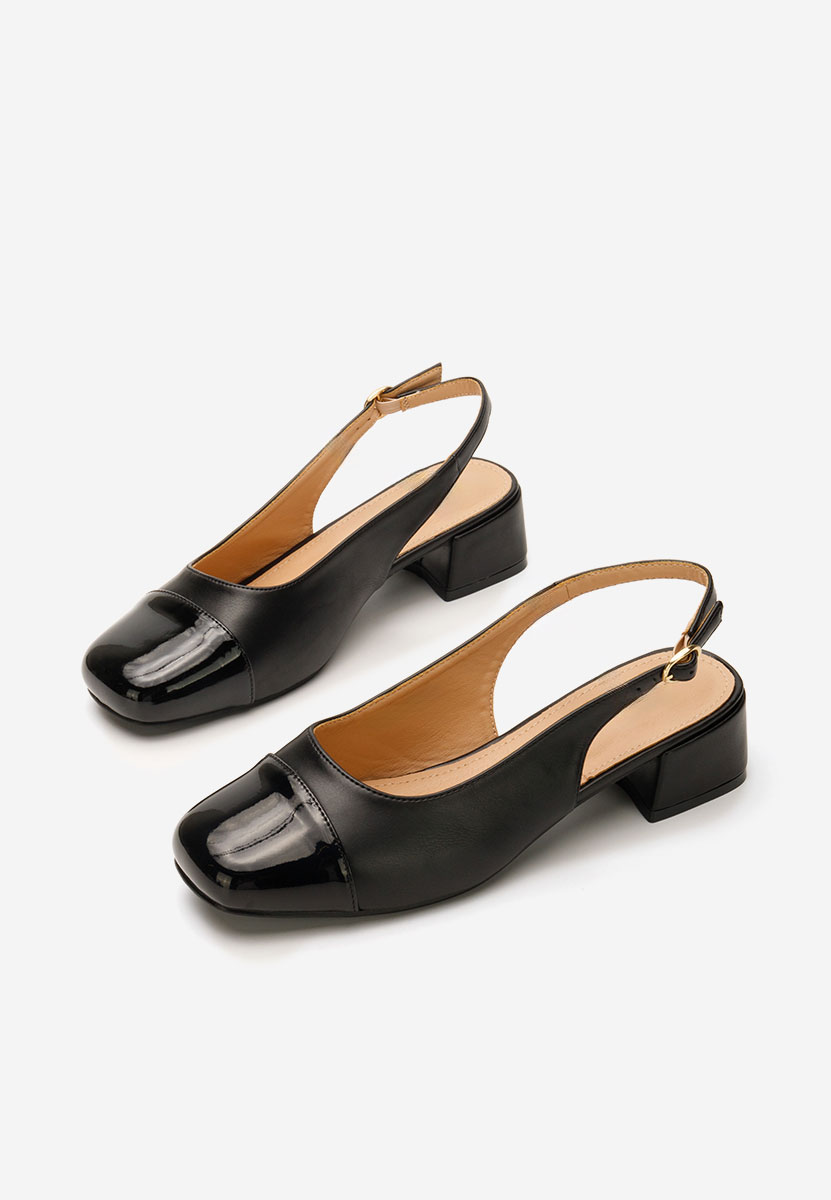 Pantofi slingback Charissa negri