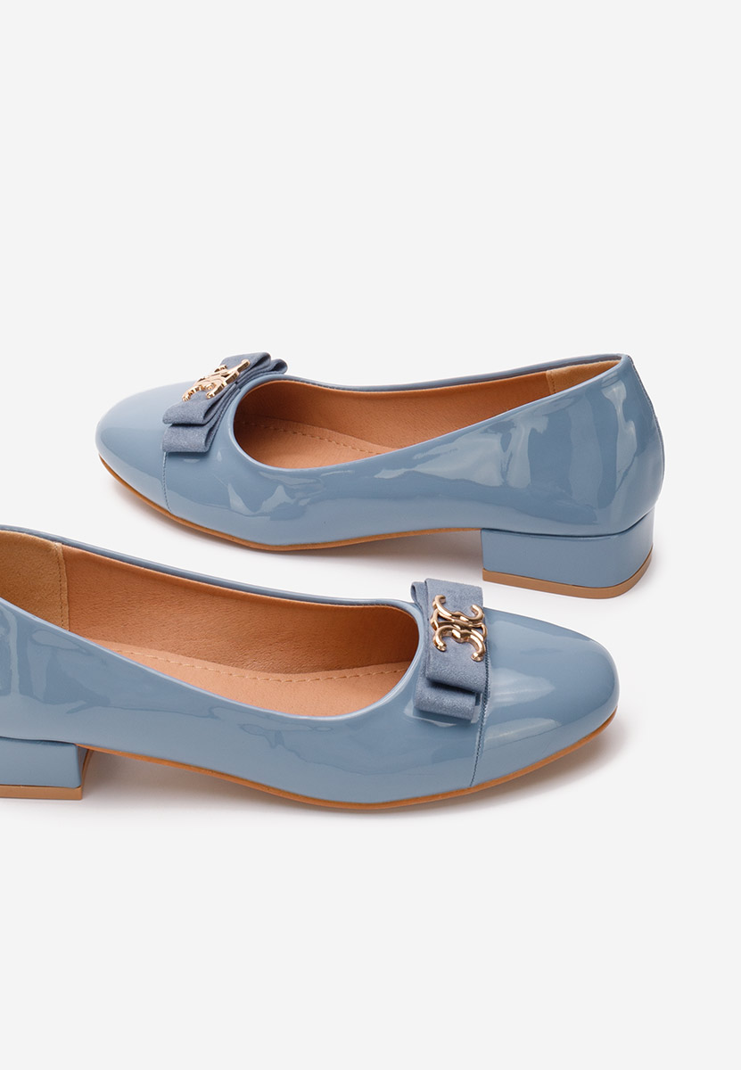 Pantofi cu toc mic Kathrine bleu