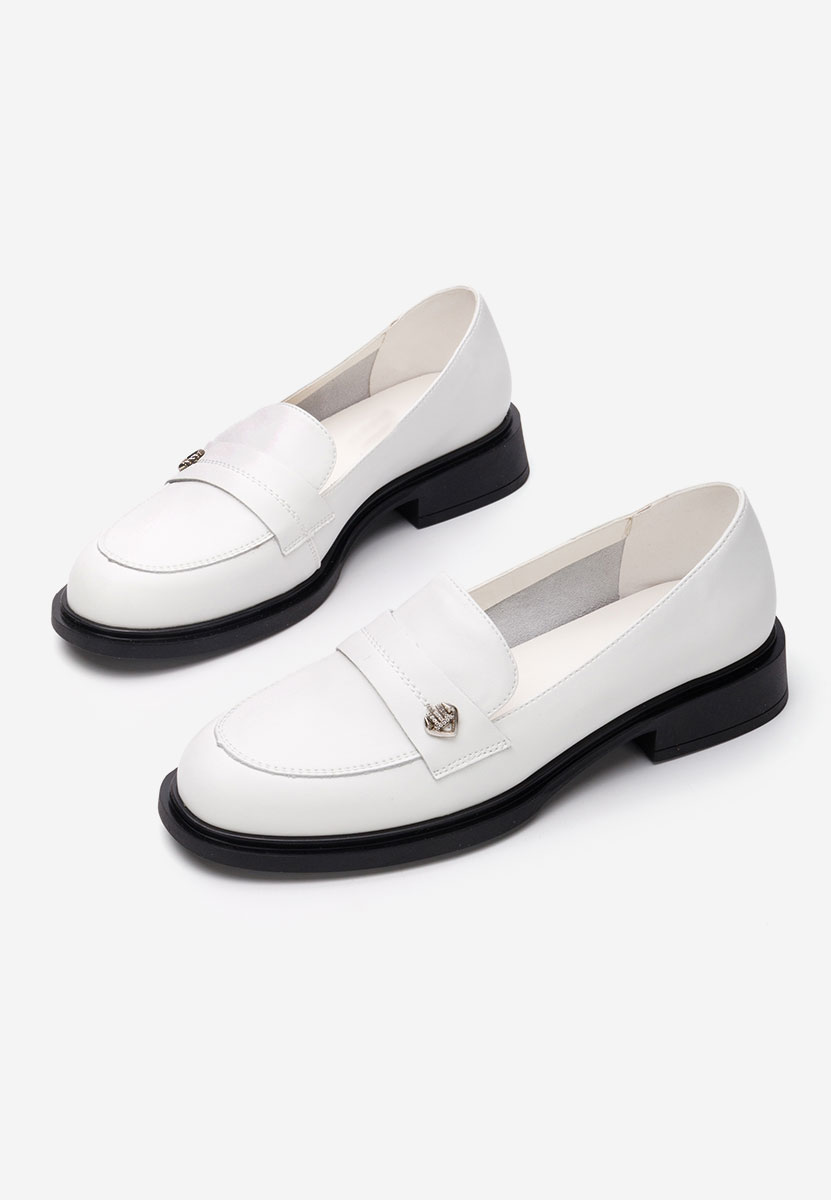 Loafers dama Grapila albi