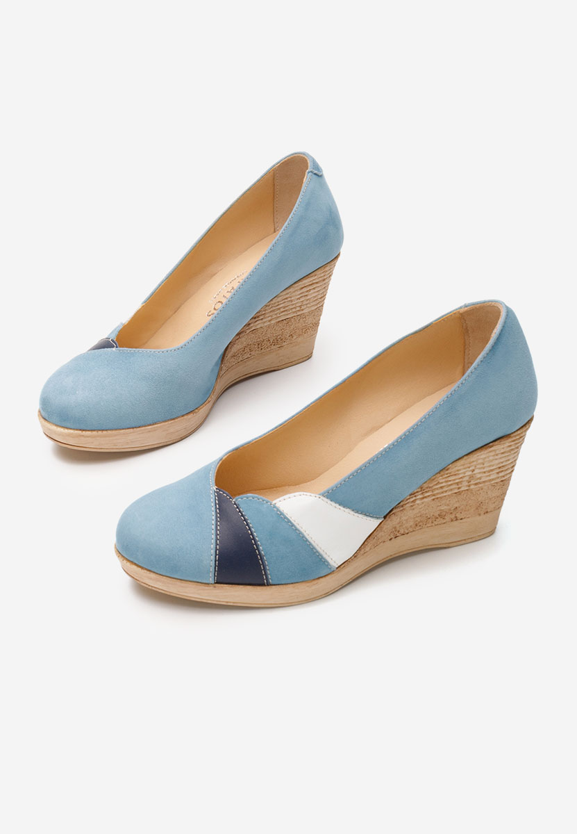 Pantofi cu platforma Iryela bleu