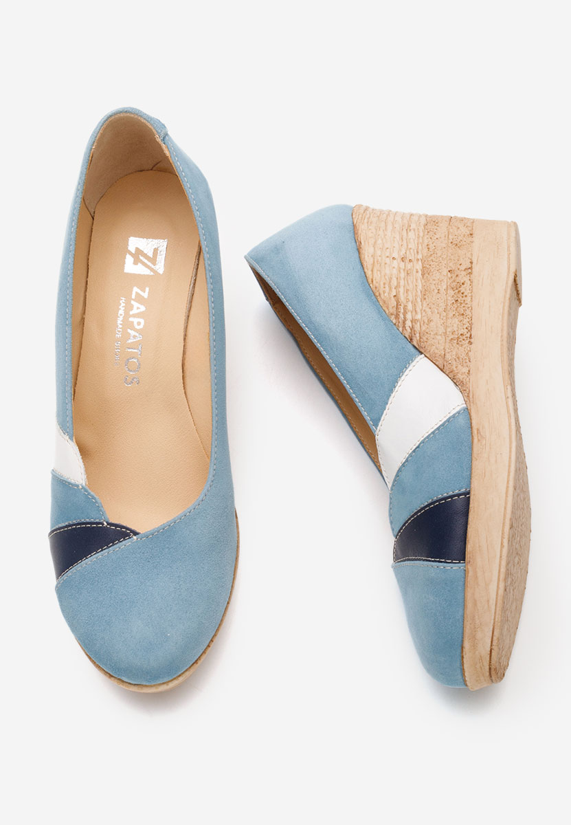 Pantofi cu platforma Iryela bleu