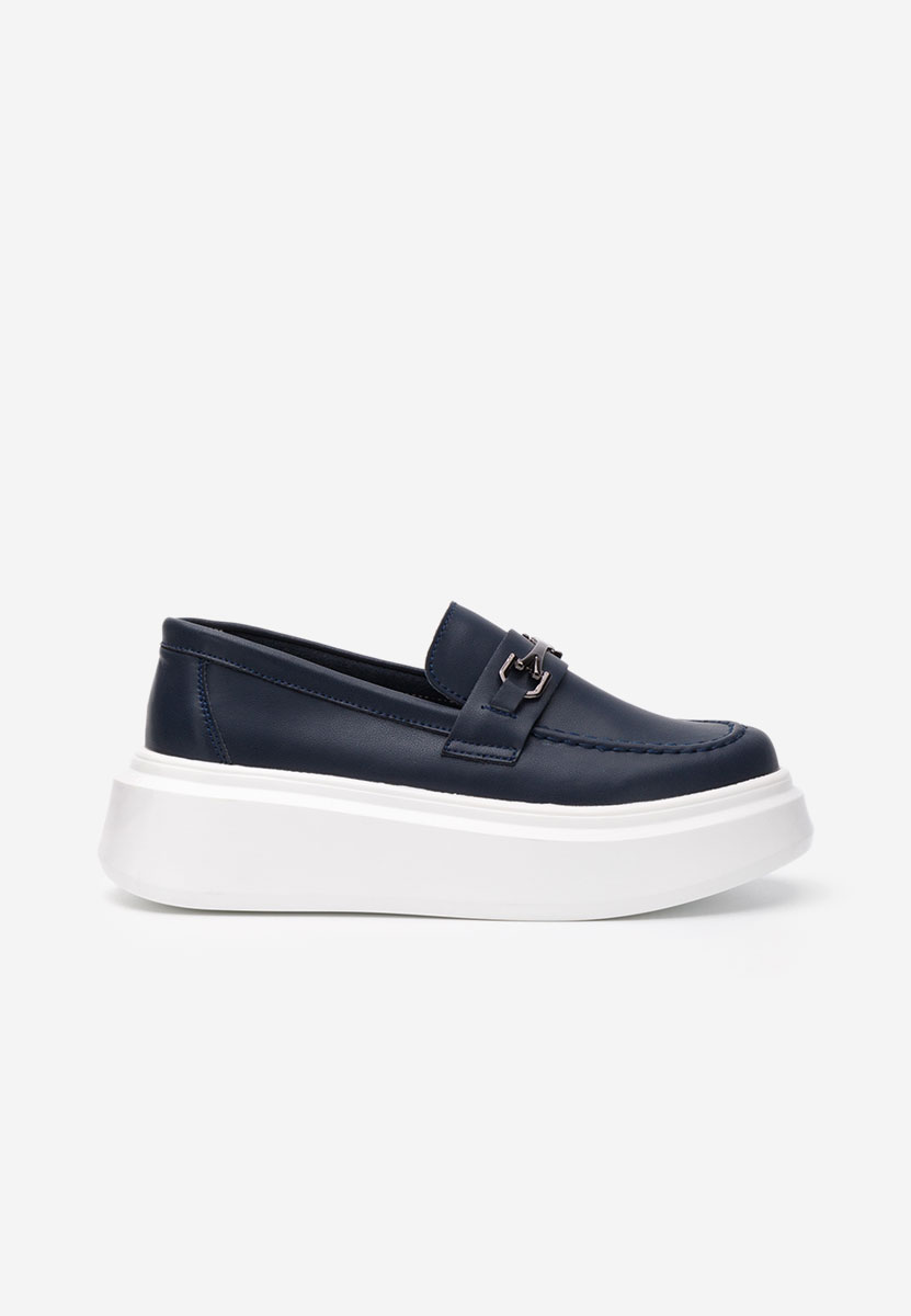 Mocasini piele naturala Baelia navy