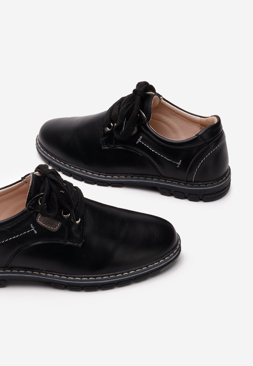 Pantofi baieti Thomas negri