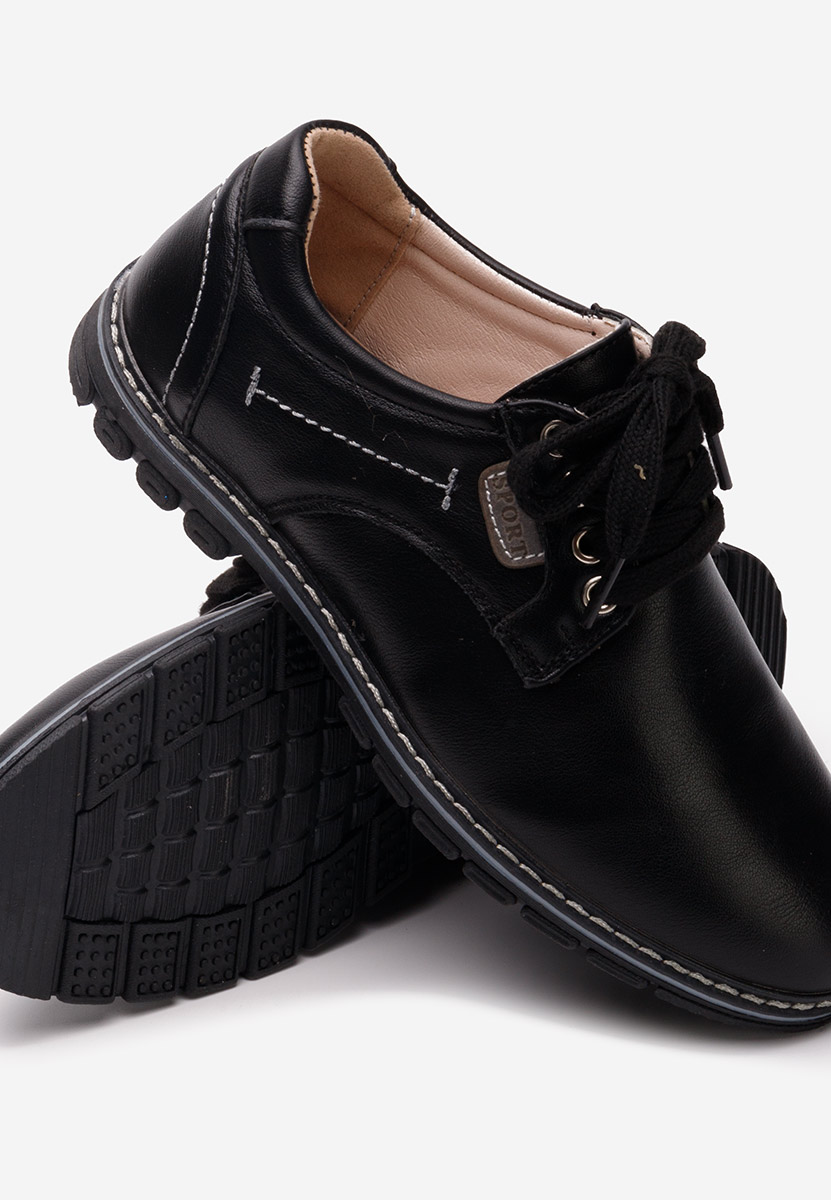 Pantofi baieti Thomas negri